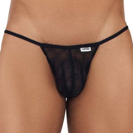 CandyMan Micro Lace Jockstrap - Black