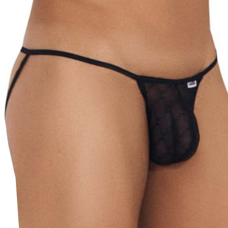 CandyMan Micro Lace Jockstrap - Black