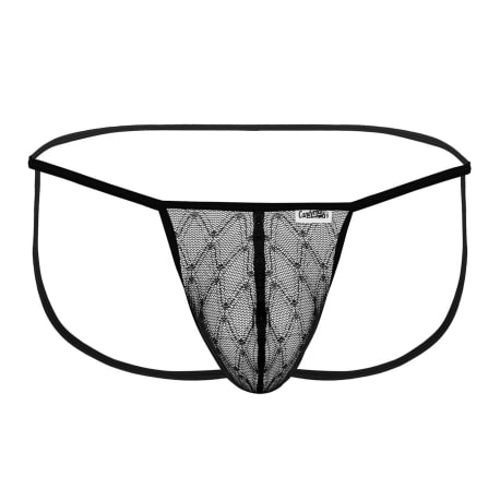 CandyMan Jock Strap Micro Dentelle Noir