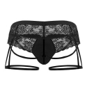 CandyMan Jock Strap Jarretière Dentelle Noir