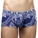 L'Homme invisible Orient Hipster Push-Up Trunks - Blue - Grey