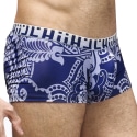 L'Homme invisible Orient Hipster Push-Up Trunks - Blue - Grey