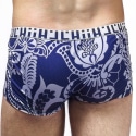 L'Homme invisible Orient Hipster Push-Up Trunks - Blue - Grey