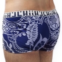 L'Homme invisible Orient Hipster Push-Up Trunks - Blue - Grey