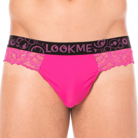 Lookme Lace Thong - Magenta