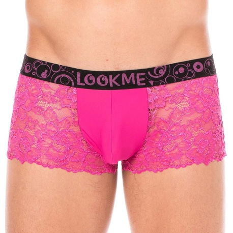 Lookme Lace Trunks - Magenta