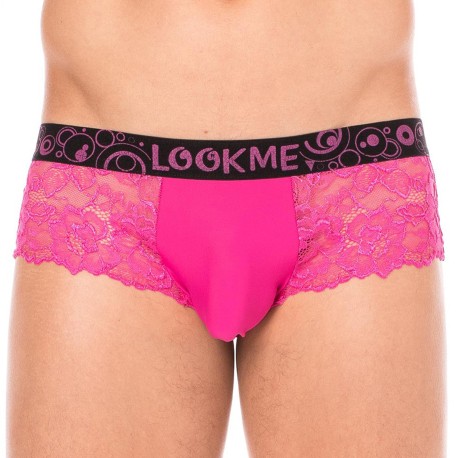 Lookme Shorty Dentelle Magenta