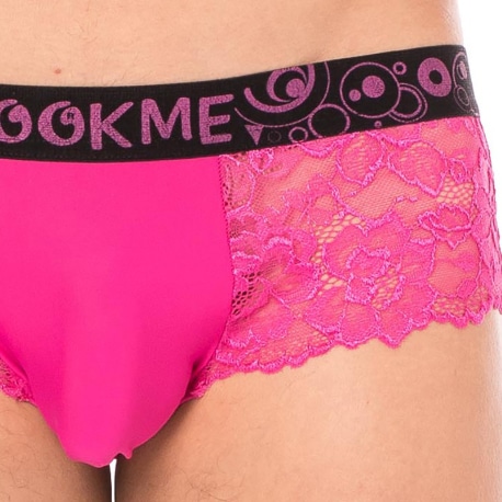 Lookme Shorty Dentelle Magenta