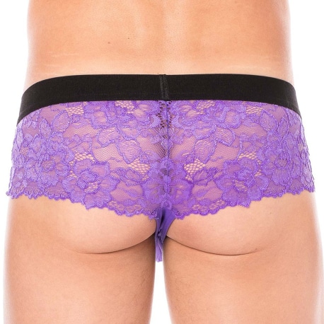 Lookme Lace Mini Trunks - Purple