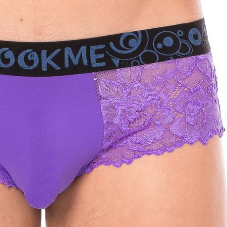 Lookme Lace Mini Trunks - Purple