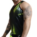 Breedwell Akira Tank Top - Black - Neon Yellow