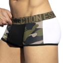 ES Collection Boxer Court Colorful Noir - Camouflage - Blanc