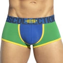 ES Collection Boxer Court Colorful Bleu - Vert - Blanc