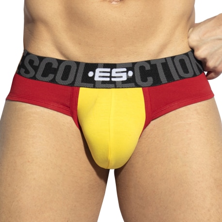 ES Collection Colorful Briefs - Yellow - Red - White