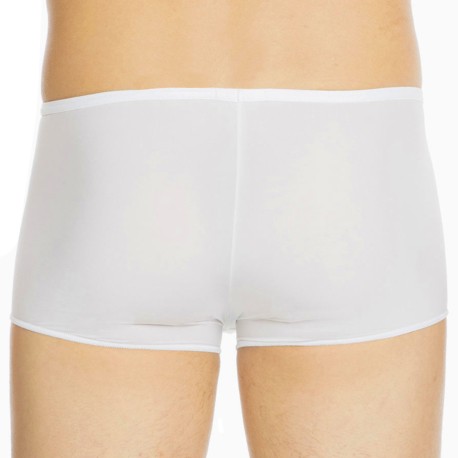 HOM Boxer Court Temptation Plume Microfibre Blanc