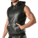 TOF Paris Kinky Sleeveless Hoodie - Black