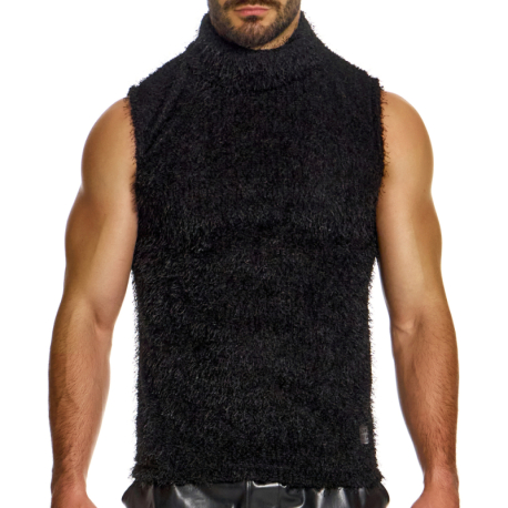 Modus Vivendi Fringes Sleeveless Top - Black