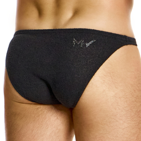 Modus Vivendi Purled Low Cut Briefs - Black