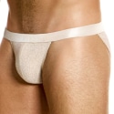 Modus Vivendi Purled Tanga Briefs - Ivory