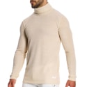 Modus Vivendi Purled Roll Neck Shirt - Ivory