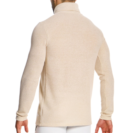 Modus Vivendi T-Shirt Col Roulé Purled Ivoire