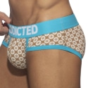 Addicted Geometric Briefs - Beige