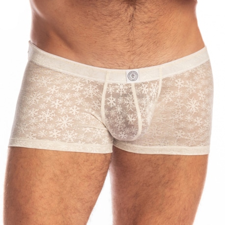 L'Homme invisible Boxer Push-Up Snowflake Crème