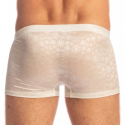 L'Homme invisible Snowflake Push-Up Trunks - Cream