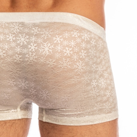 L'Homme invisible Boxer Push-Up Snowflake Crème