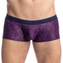 L'Homme invisible Heliotrope Hipster Push-Up Trunks - Purple