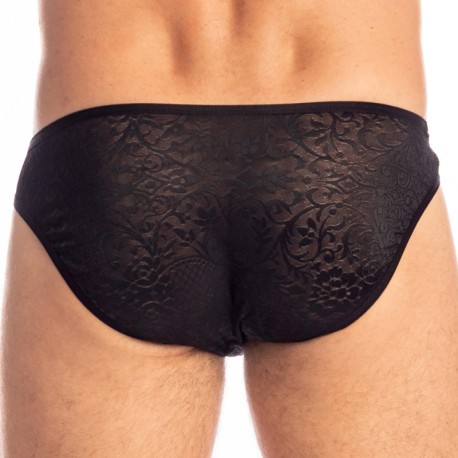 L'Homme invisible Imperial Hipster Push-Up Trunks - Black