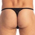 L'Homme invisible Black Lotus Striptease Thong - Black