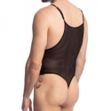 L'Homme invisible Black Sugar Thong Bodysuit - Black