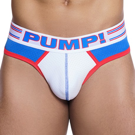 Pump! Velocity Thong - White - Electric Blue