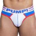 Pump! String Velocity Blanc - Bleu Electrique