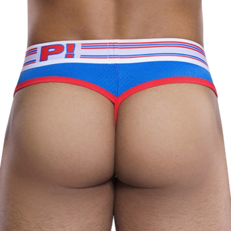 Pump! Velocity Thong - White - Electric Blue