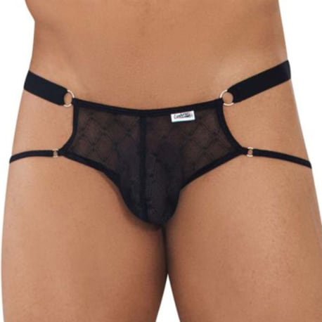 CandyMan Lace Jockstrap - Black