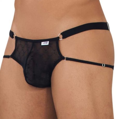 CandyMan Jock Strap Dentelle Noir