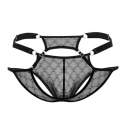 CandyMan Jock Strap Dentelle Noir