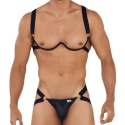 CandyMan Ensemble Harnais Soutien-Gorge - Jock Strap Noir