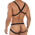 CandyMan Ensemble Harnais Soutien-Gorge - Jock Strap Noir