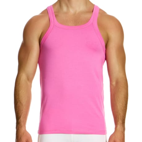 Hot pink tank top tops