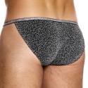 Modus Vivendi Crackled Tanga Briefs - Silver