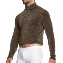 Modus Vivendi Crop Top Col Roulé Crackled Doré