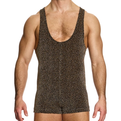 Modus Vivendi Crackled Bodysuit - Gold