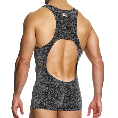 Modus Vivendi Crackled Bodysuit - Silver