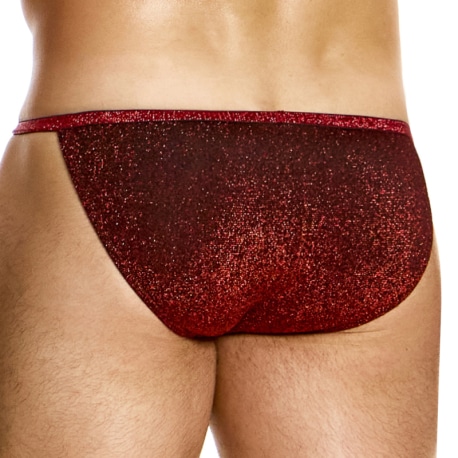 Modus Vivendi Glitter Tanga Briefs - Red