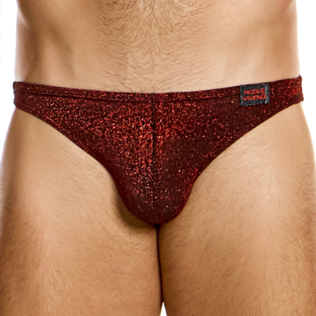 Modus Vivendi Glitter Low Cut Briefs - Red