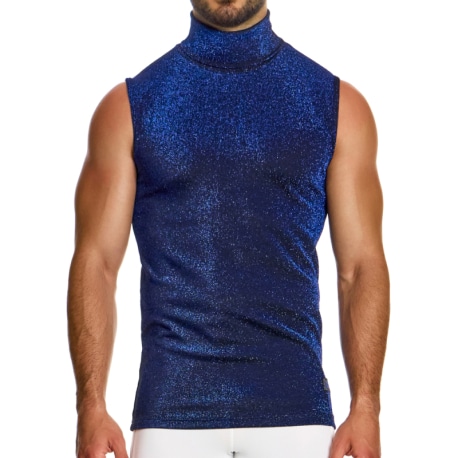 Modus Vivendi Glitter Sleeveless Tank Top - Blue