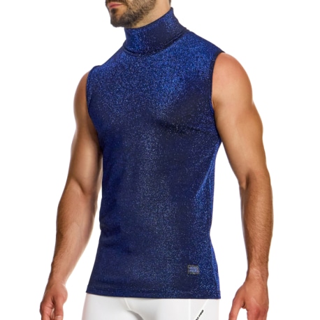 Modus Vivendi Glitter Sleeveless Tank Top - Blue